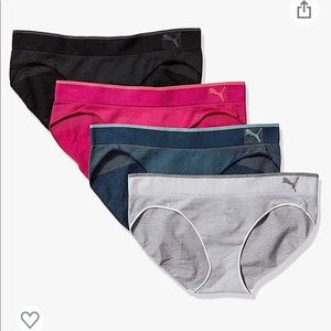 Puma 4 Pack Performance Bikini 360 Sport Stretch